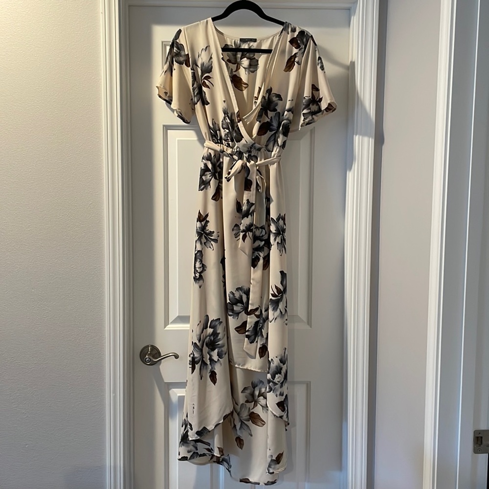 Floral high-low dress